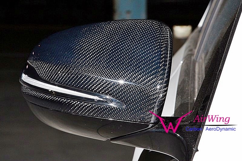 W213 - AMG style carbon mirror cover 04
